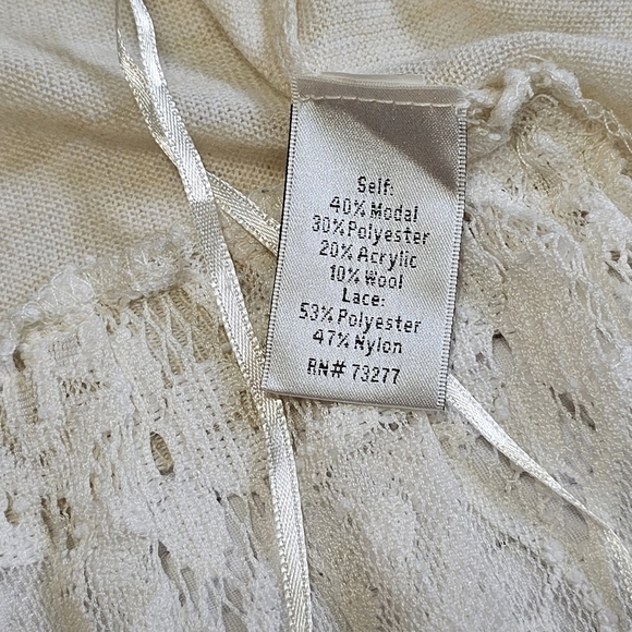 LC Lauren Conrad Wool Blend Lace Cardigan - Picture 8 of 8